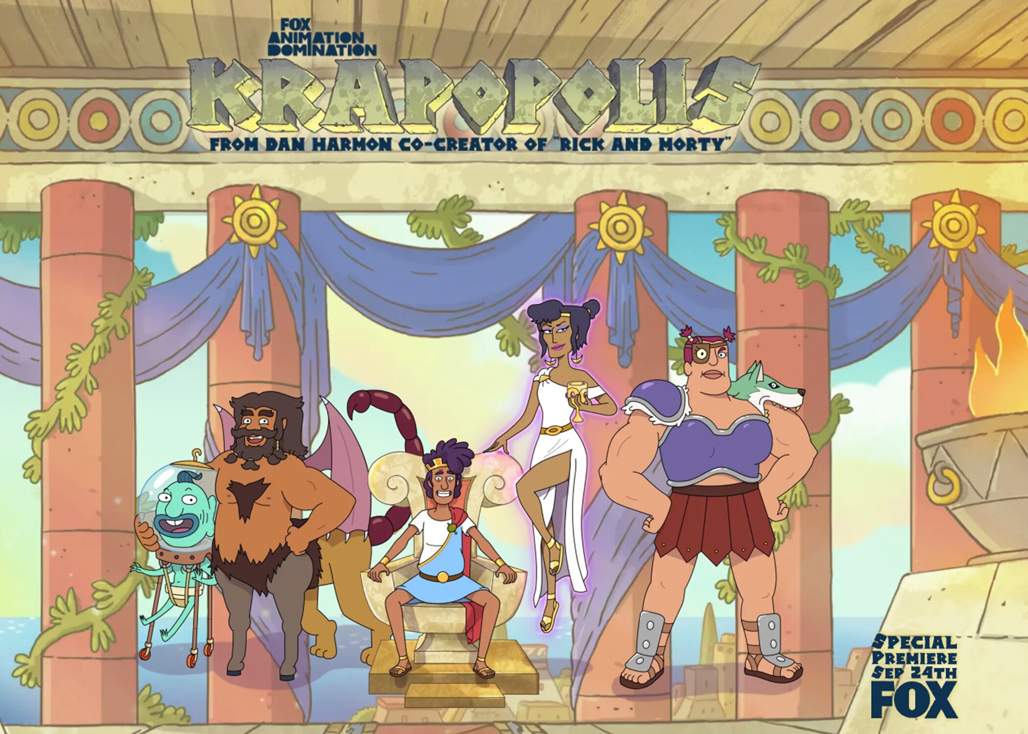 FOX to Debut Animated Comedy "Krapopolis" on Sunday, Sept. 24