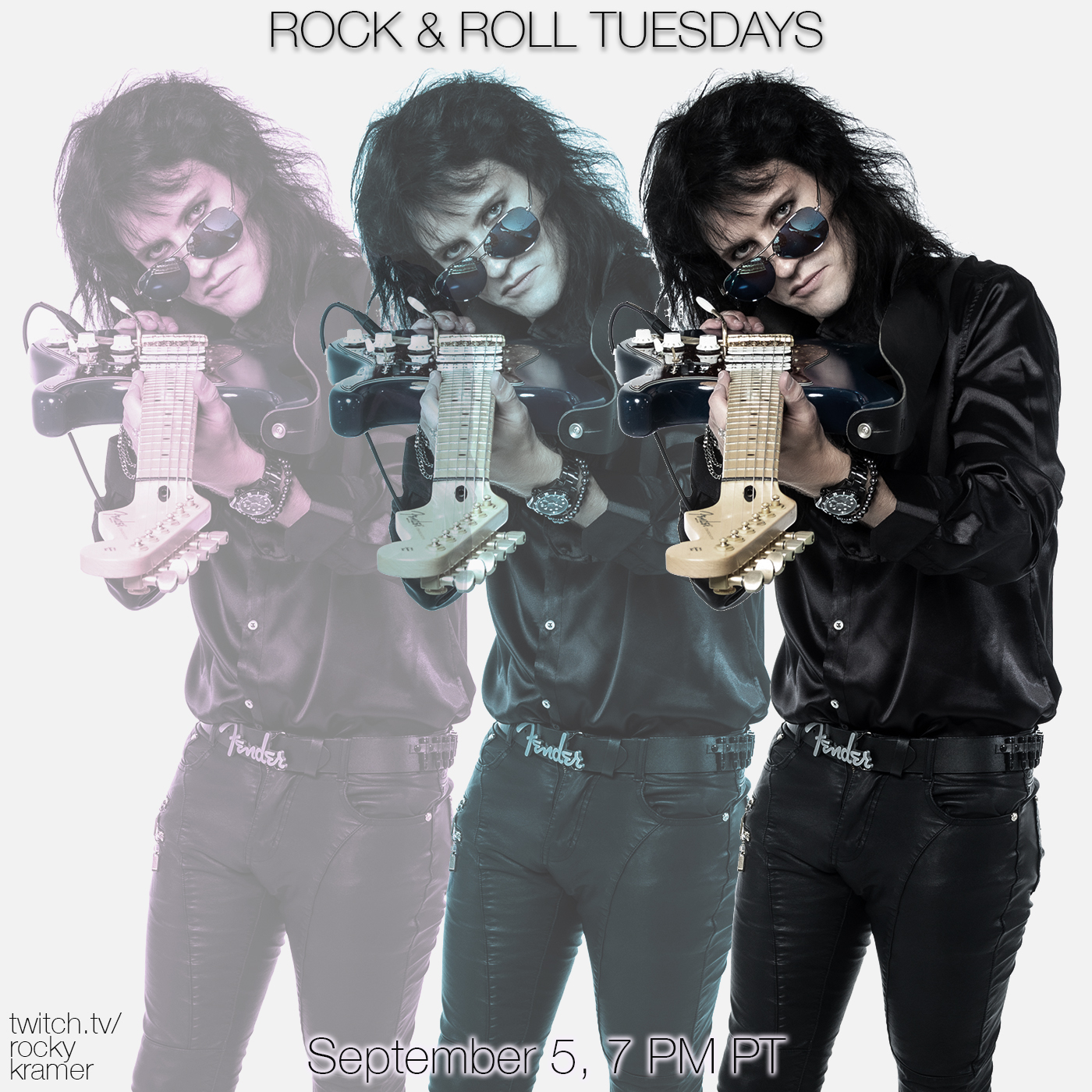 Rocky Kramer’s Rock & Roll Tuesdays Presents “Here I Go Again” Tuesday 9/5/23, 7 PM PT on Twitch