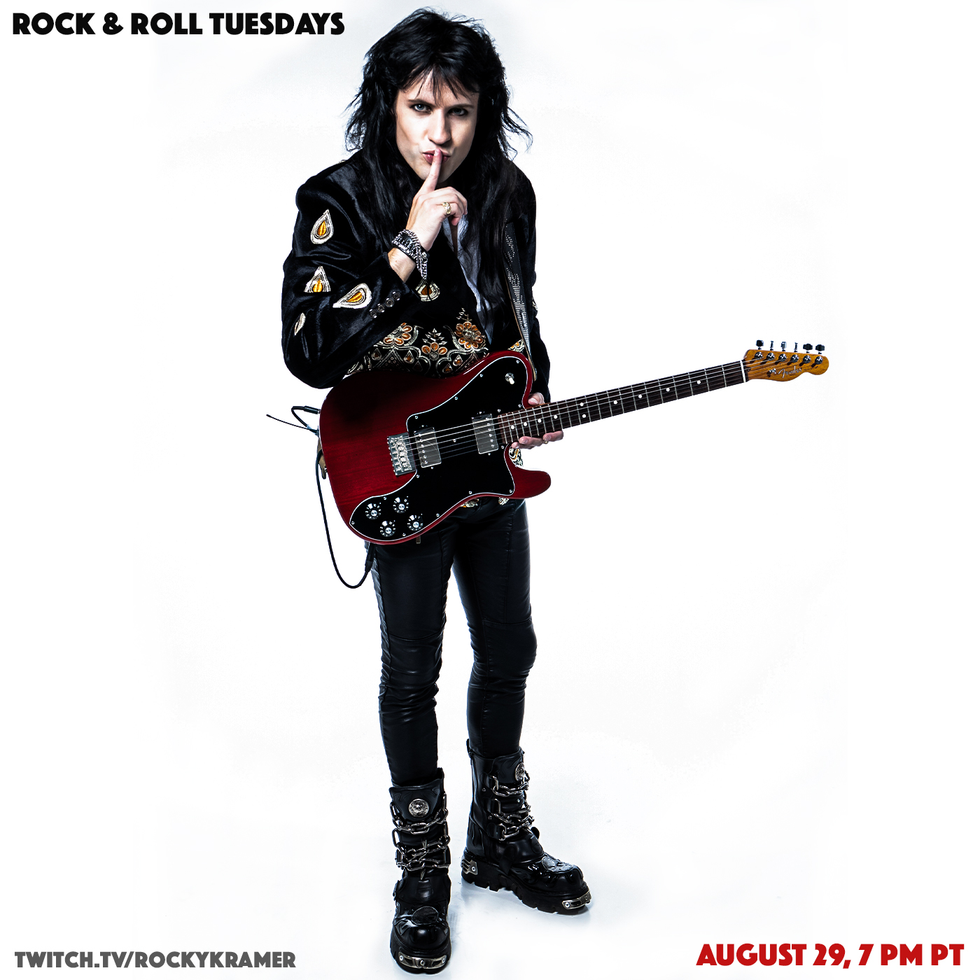 Rocky Kramer’s Rock & Roll Tuesdays Presents “The Sound Of Silence”  8/29/23, 7 PM PT on Twitch