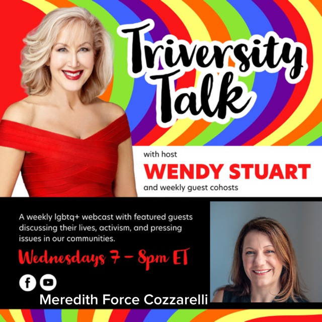 Wendy Stuart Presents TriVersity Talk! Wednesday, 9/20/23 7 PM ET W/Guest Meredith Force Cozzarelli