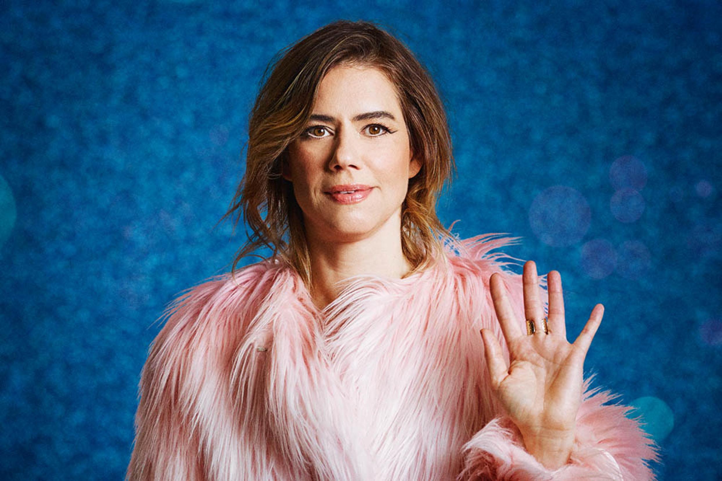 Comedian and writer Lou Sanders is the eighth celebrity confirmed for Dancing on Ice