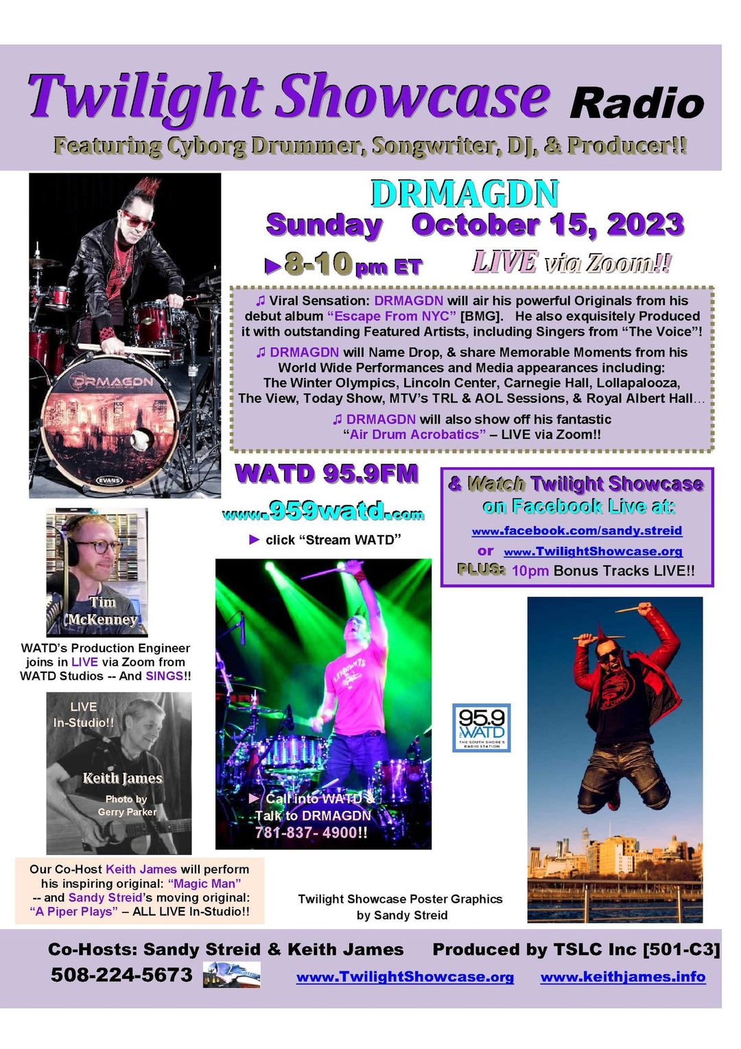 DRMAGDN To Guest On 95.9 WATD FM’s Twilight Showcase Radio Sunday, October 15th, 2023 8-10 PM ET