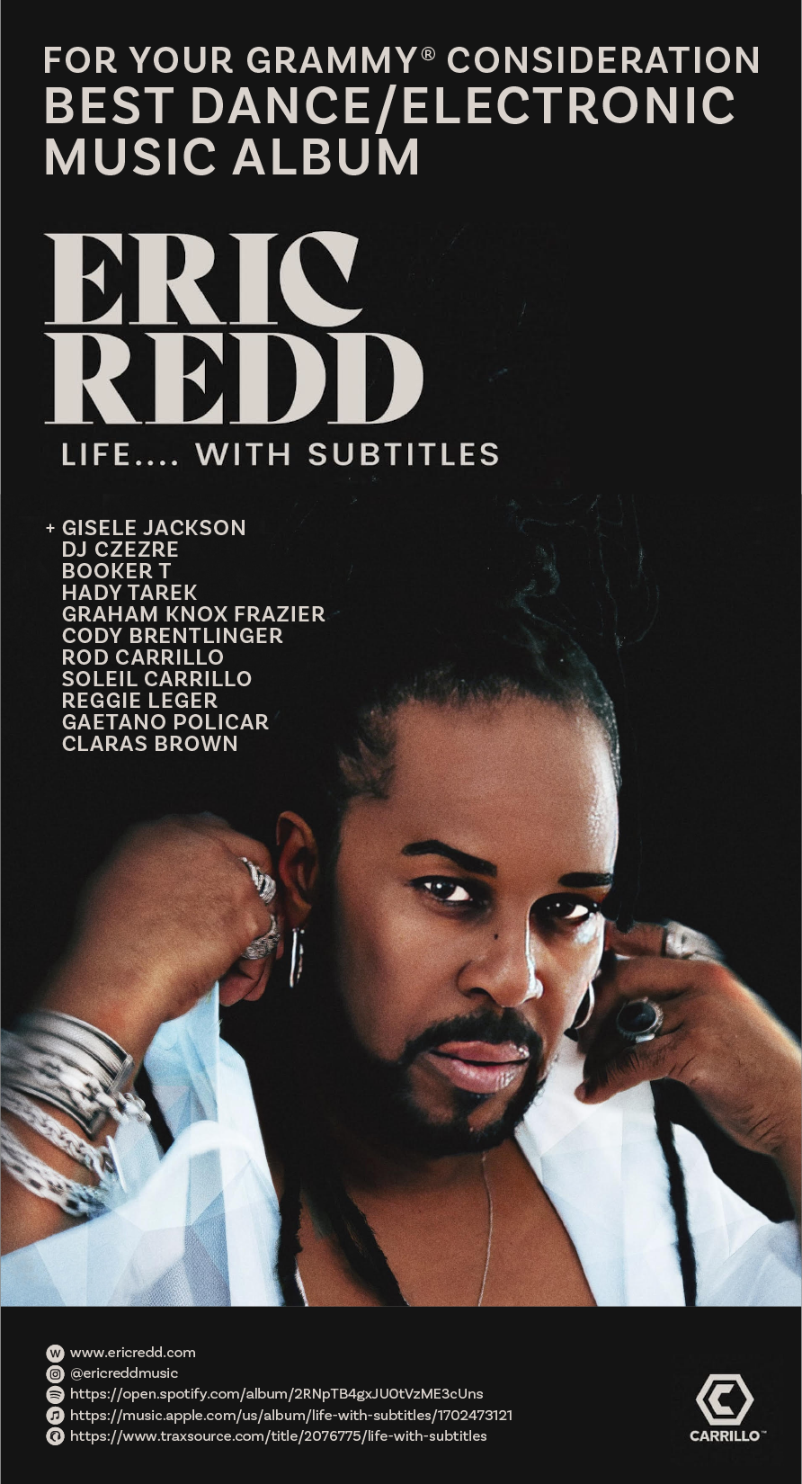 'Life... With Subtitles': Eric Redd's Electronic music Gem Submitted for Grammy Consideration