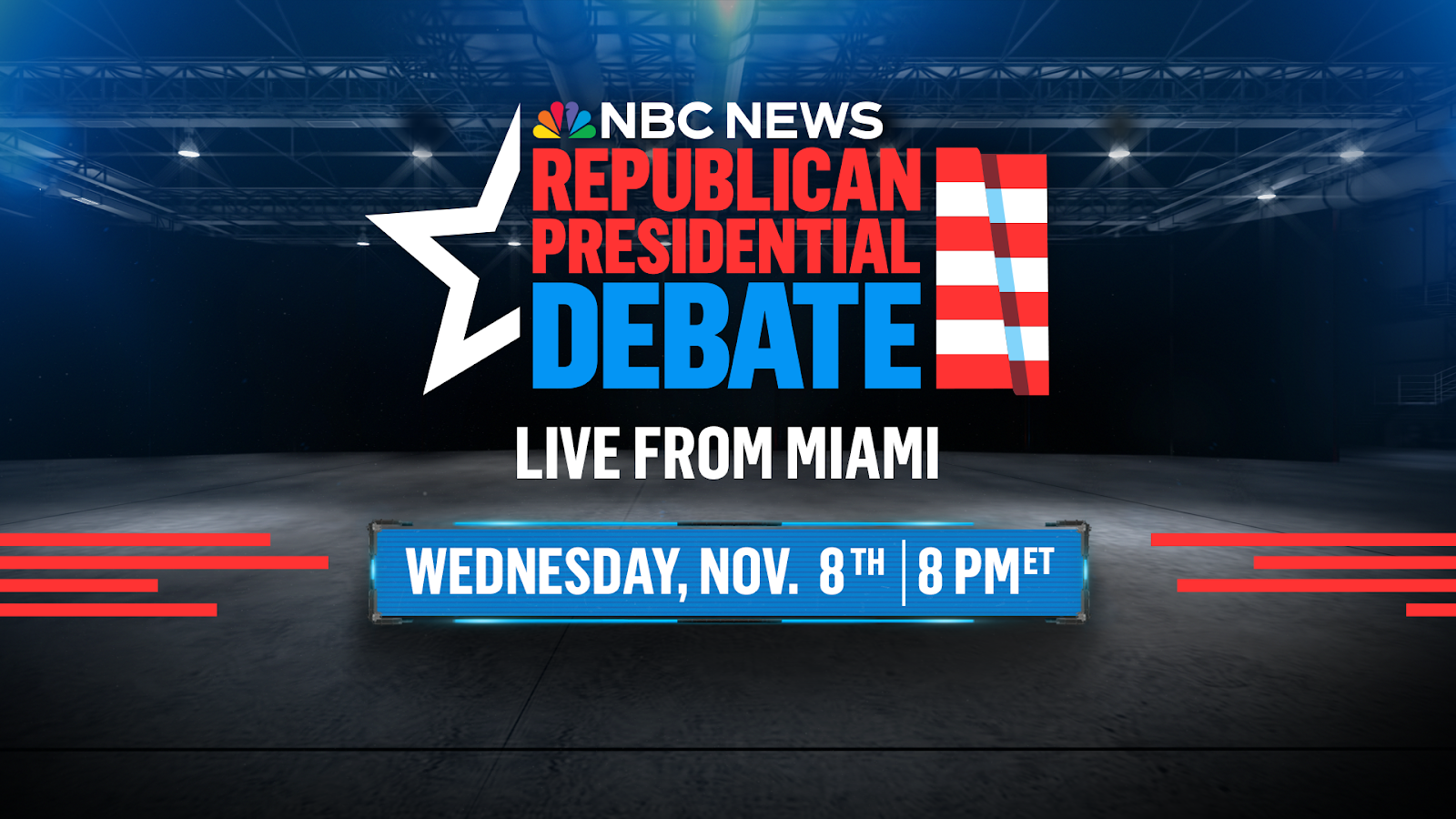 NBC News to Host Third Republican Presidential Primary Debate in Miami on Nov. 8