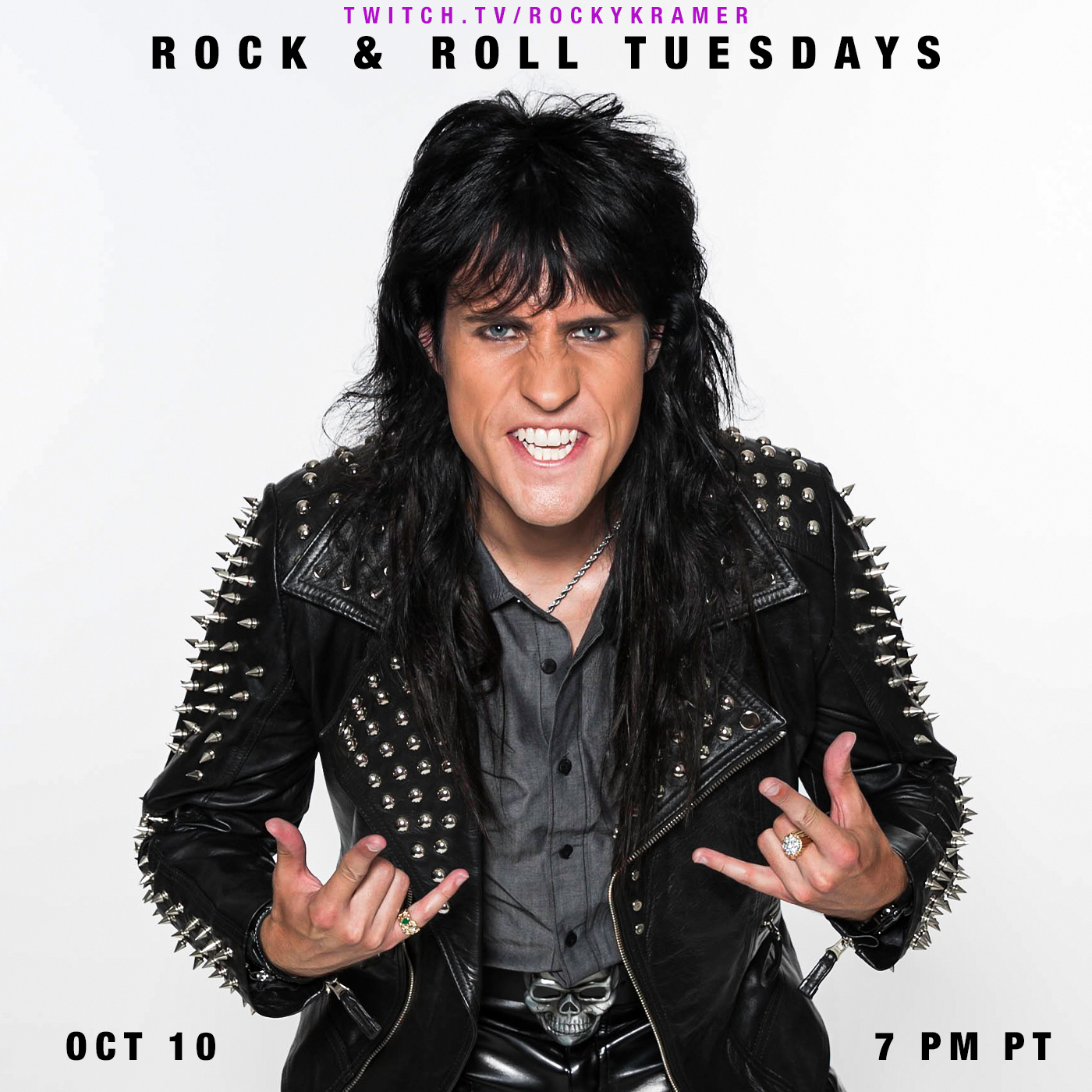 Rocky Kramer’s Rock & Roll Tuesdays Presents “Animalistic!” Tuesday 10/3/23, 7 PM PT on Twitch