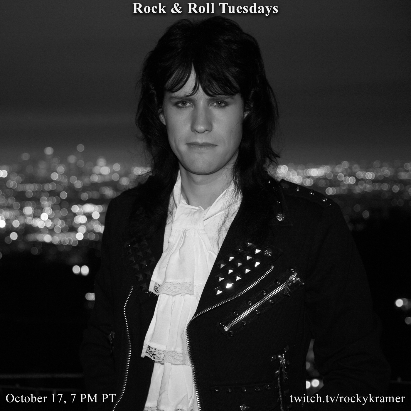 Rocky Kramer’s Rock & Roll Tuesdays Presents “Rockin’ For Peace” 10/17/23, 7 PM PT on Twitch