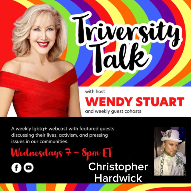 Wendy Stuart Presents TriVersity Talk! Wednesday 10/11/23 7 PM ET With Guest Christopher Hardwick