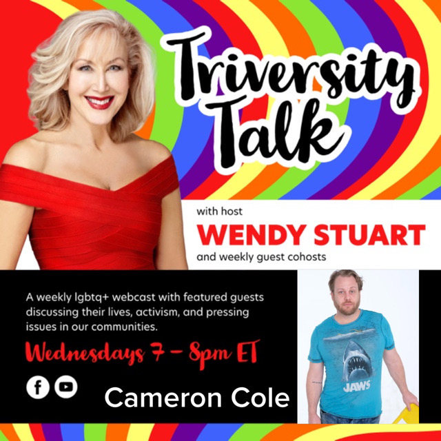 Wendy Stuart Presents TriVersity Talk! Wednesday, 10/25/23 7 PM ET With Featured Guest Cameron Cole