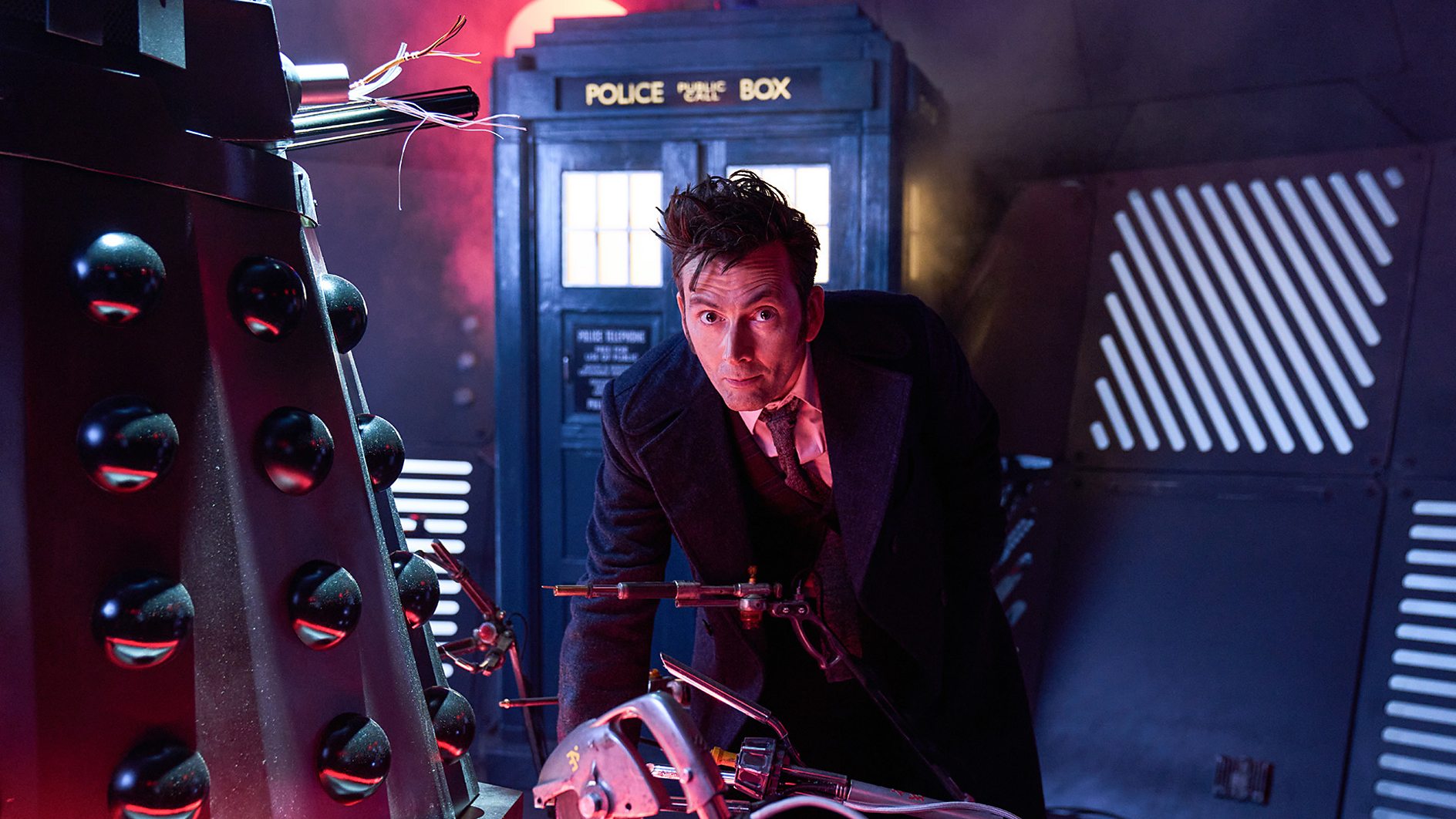Doctor Who: The TARDIS lands during BBC Children In Need