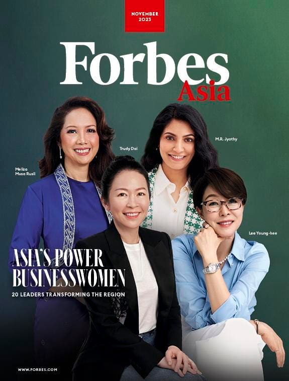 Forbes Asia’s Power Businesswomen List Celebrates 20 Outstanding Female Leaders