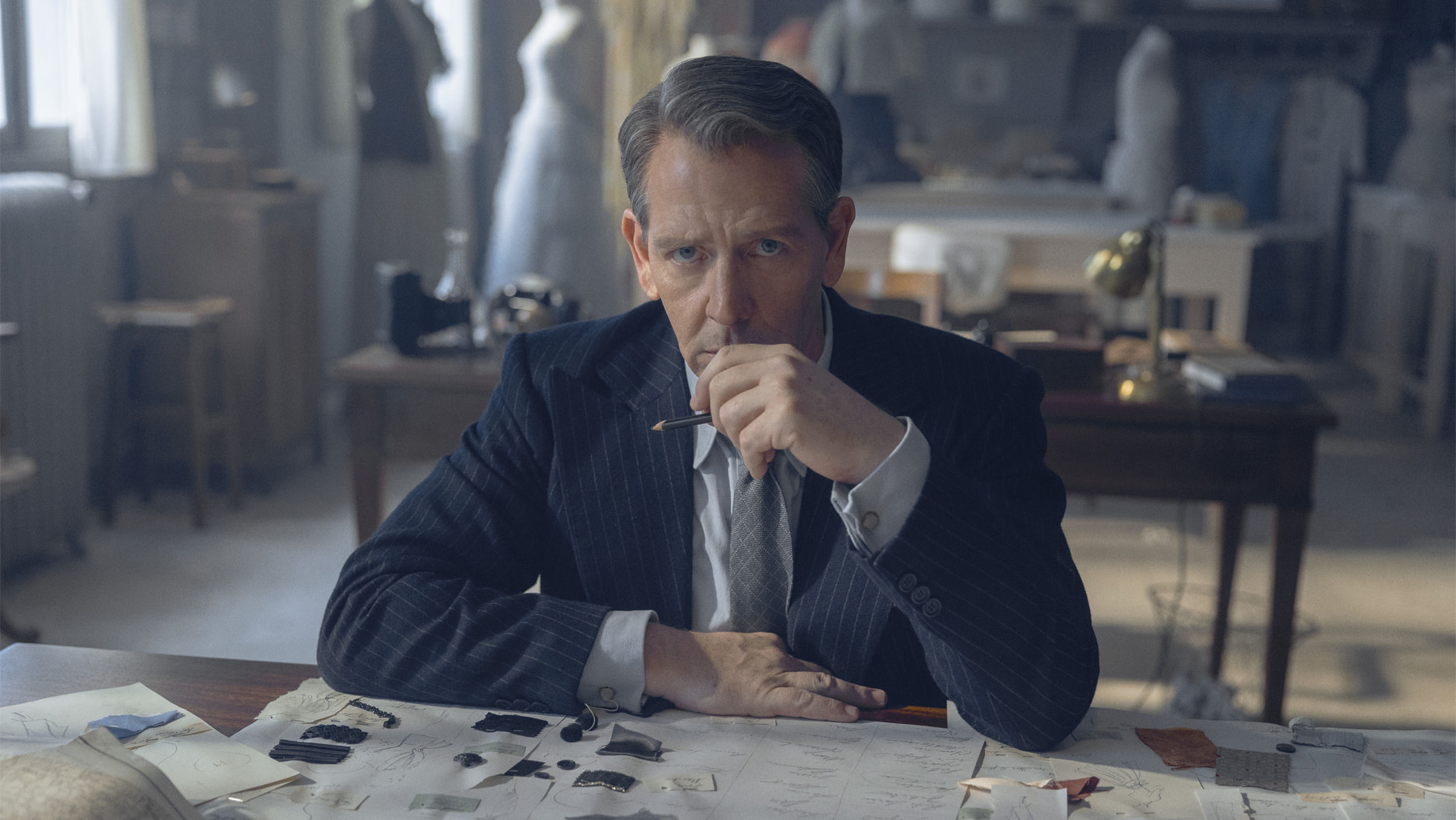 Glimpse of “The New Look” With Ben Mendelsohn as Christian Dior and Juliette Binoche as Coco Chanel