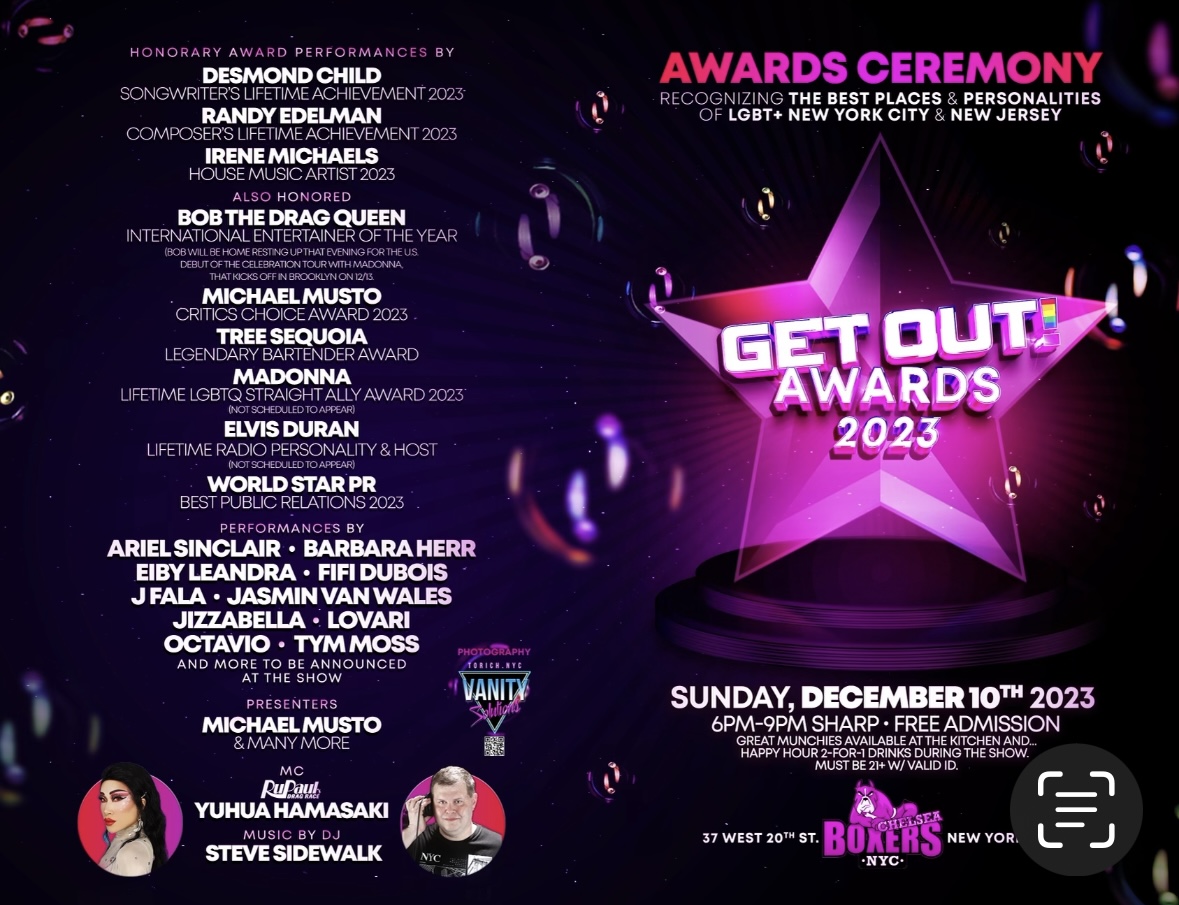 Irene Michaels To Receive “House Music Artist of the Year” At The Get Out Awards On 12/10/23 In NYC