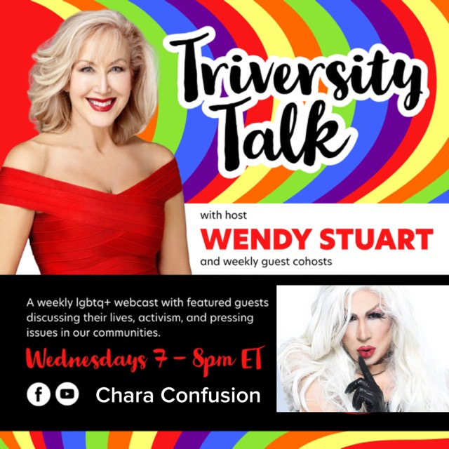 Wendy Stuart Presents TriVersity Talk! Wednesday 11/8/23 7 PM ET W/Featured Guest Chara Confusion
