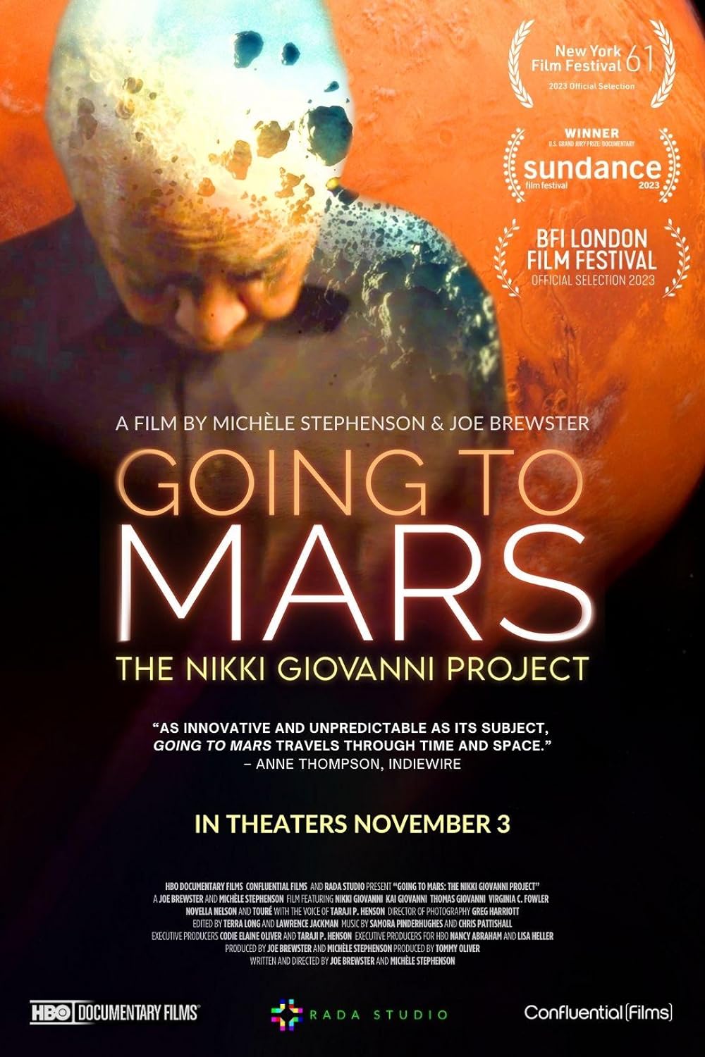 HBO Original Documentary "Going to Mars: The Nikki Giovanni Project" Debuts January 8