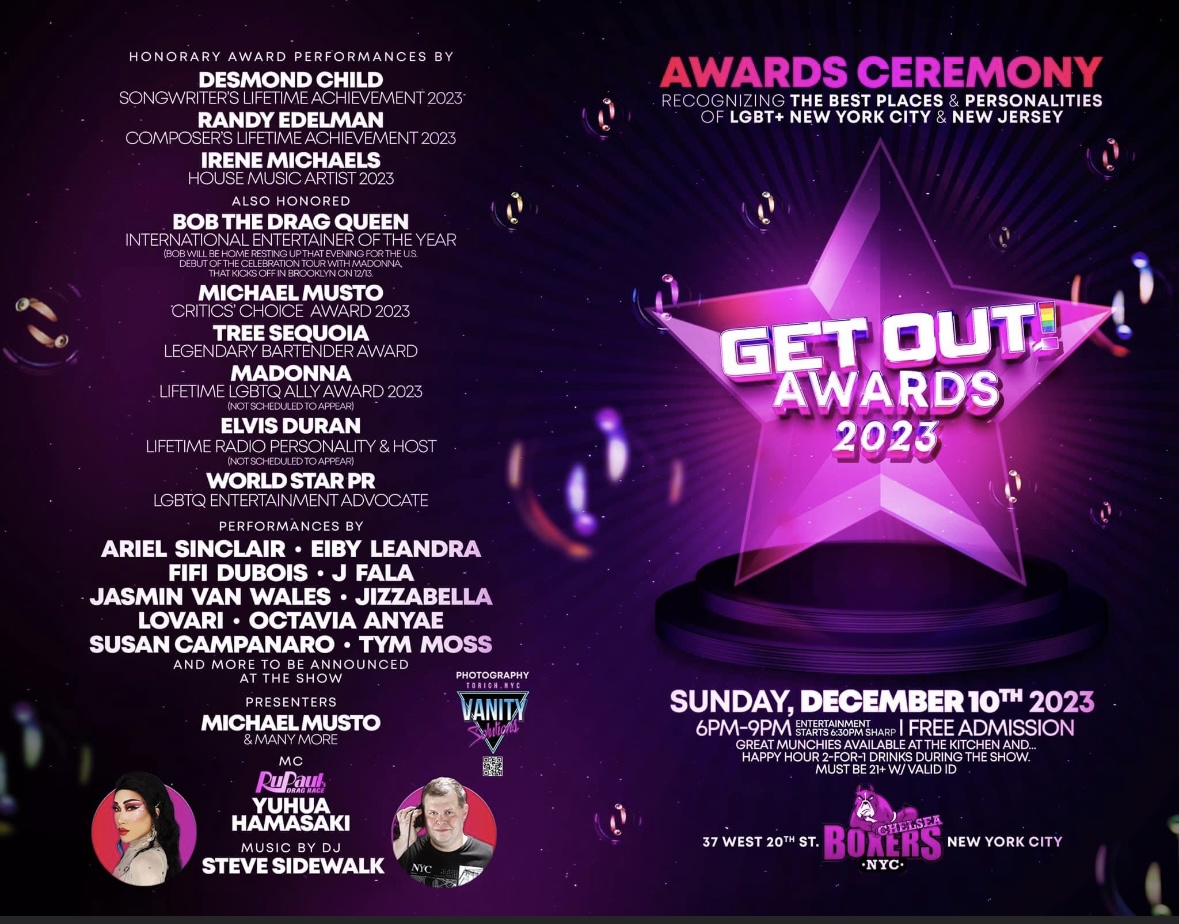 World Star PR Is Honored With Get Out Award 2023 for LGBTQ Entertainment Advocate