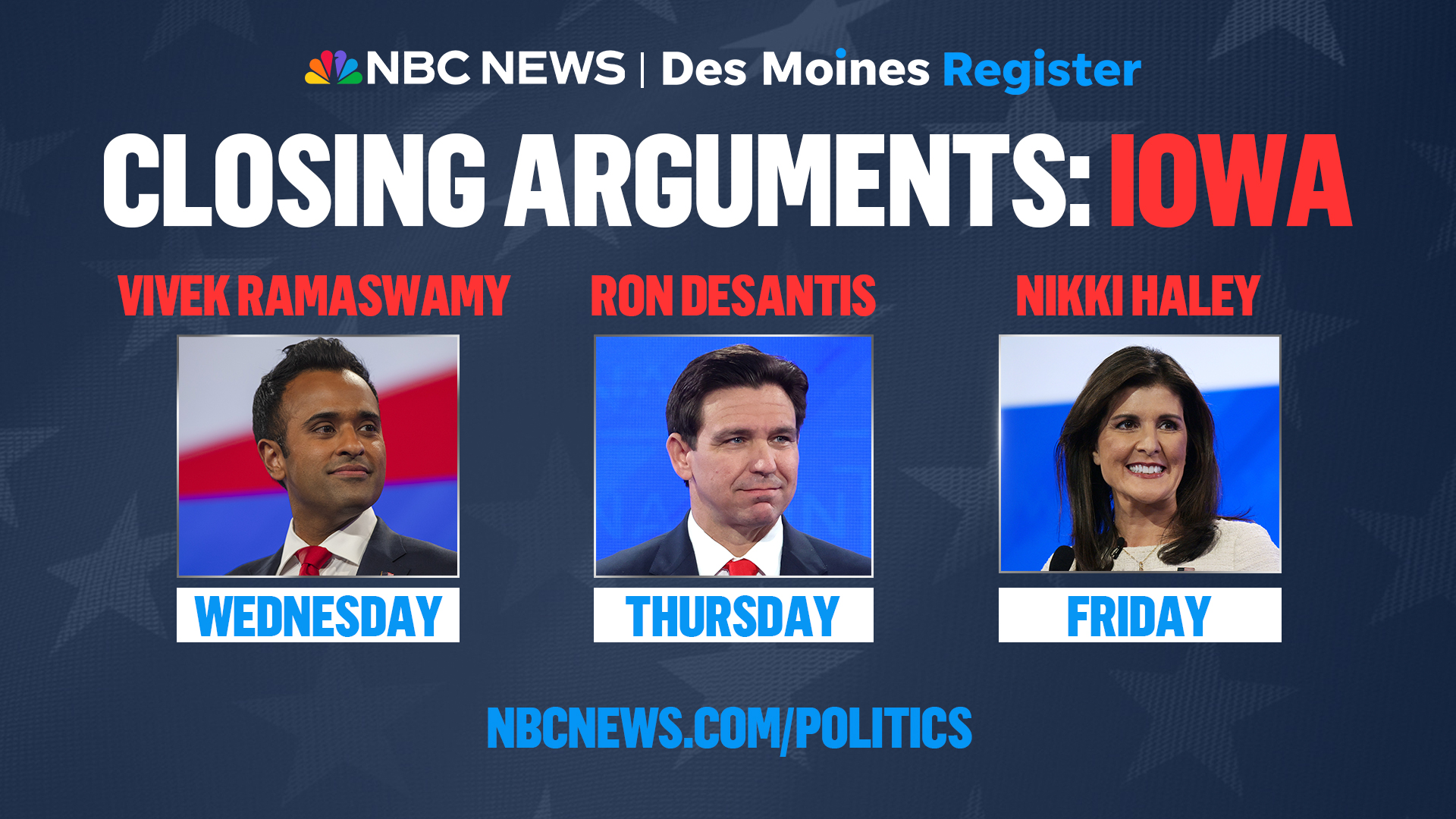 NBC NEWS TO MODERATE “CLOSING ARGUMENTS: IOWA” WITH THE DES MOINES REGISTER IN FINAL DAYS BEFORE IOWA CAUCUS