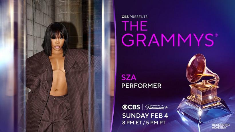 This Year's Top Grammy Nominee, SZA, to Perform at The Grammys on February 4