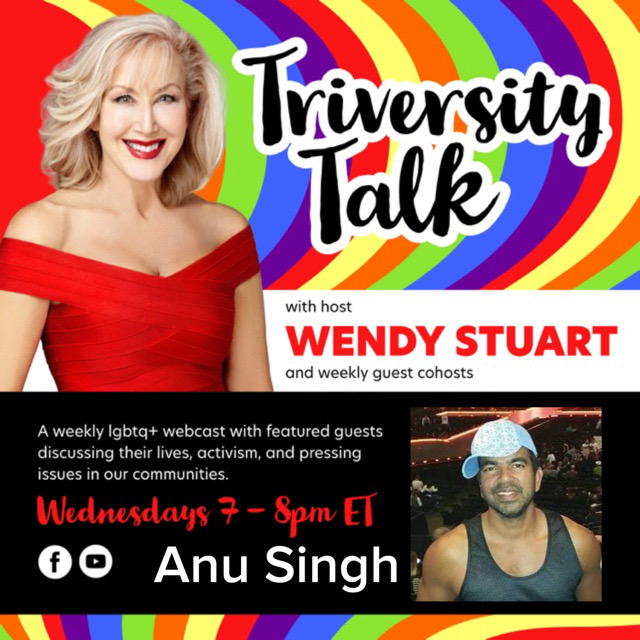 Wendy Stuart Presents TriVersity Talk! Wednesday, January 17th, 2024 7 PM ET With Guest Anu Singh