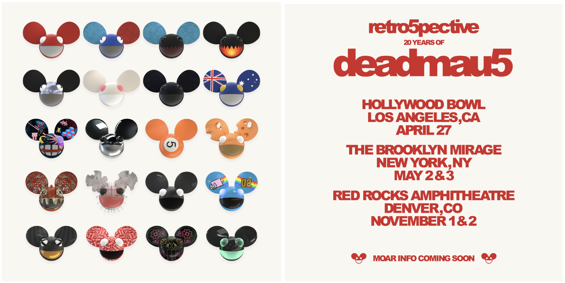 Announcing 'retro5pective: 20 years of deadmau5' Shows
