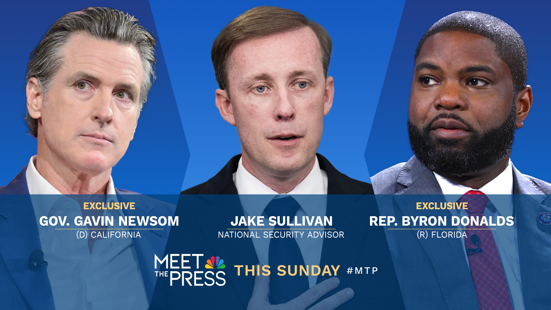 EXCLUSIVE INTERVIEWS WITH GOV. GAVIN NEWSOM & REP. BYRON DONALDS THIS SUNDAY ON “MEET THE PRESS WITH KRISTEN WELKER”