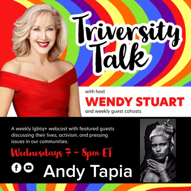 Wendy Stuart Presents TriVersity Talk! February 14th, 2024 7 PM ET With Featured Guest Andy Tapia