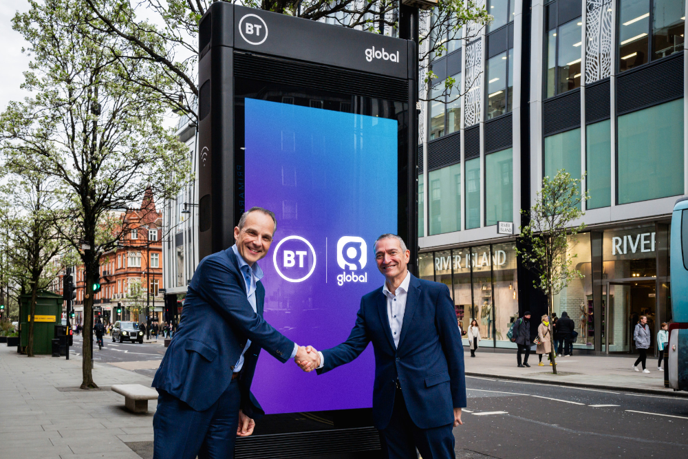 BT & Global Announce 10-Year Digital Partnership To Upgrade UK’s Street Furniture