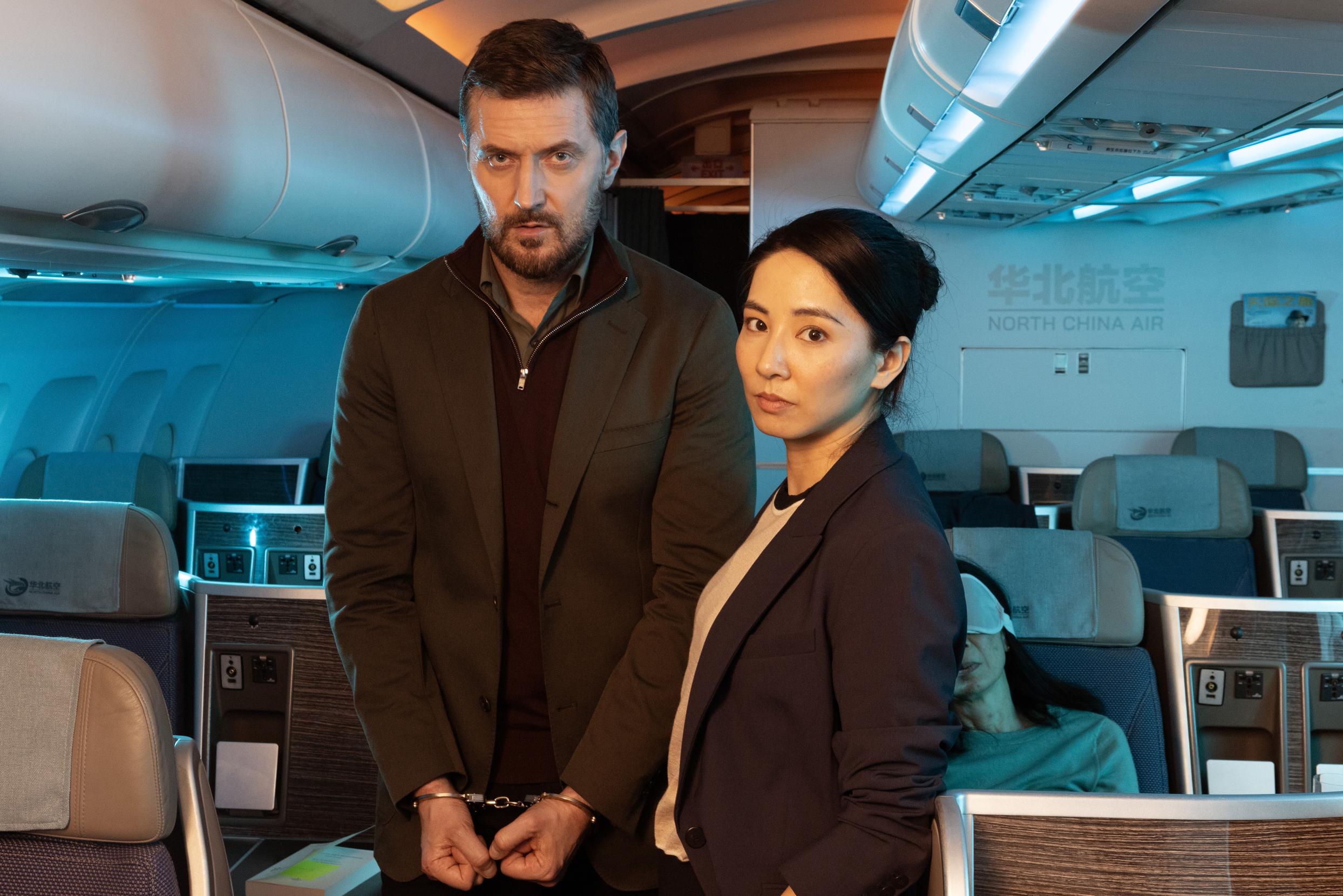 ITV and Bad Wolf release first-look of Jing Lusi & Richard Armitage in high-octane thriller Red Eye