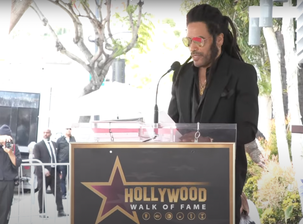 Lenny Kravitz honored with star on the Hollywood Walk of Fame