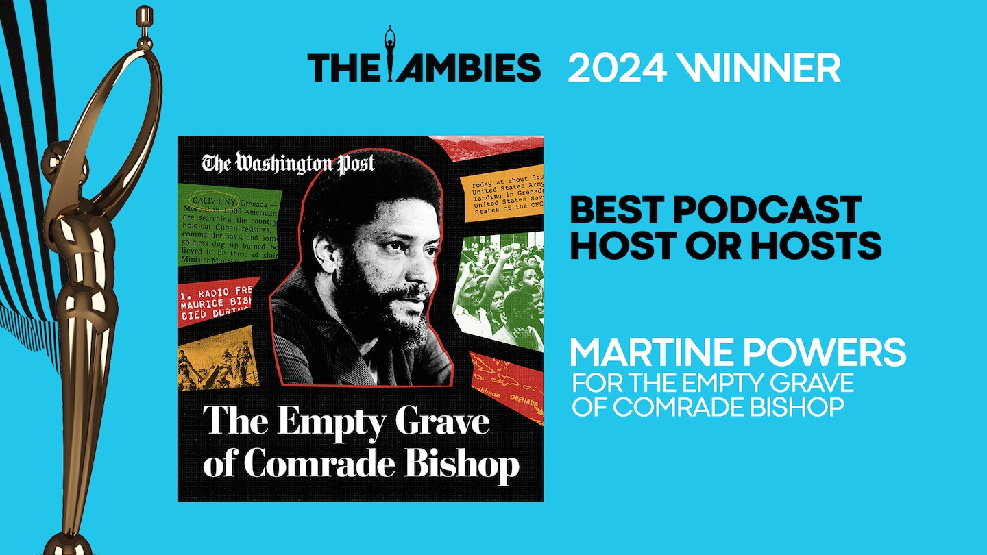 Martine Powers wins Best Podcast Host in the 2024 Ambie Awards
