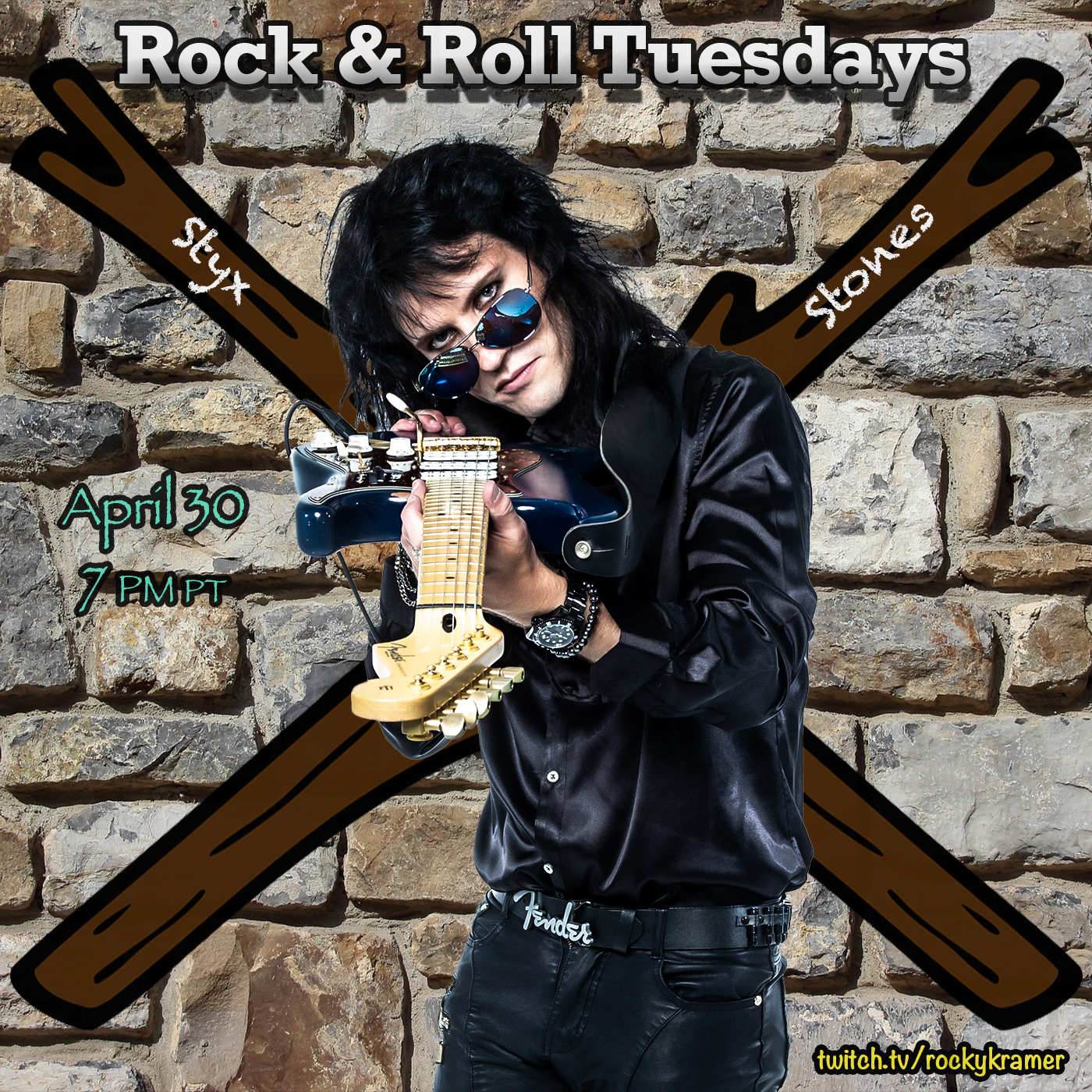 Rocky Kramer’s Rock & Roll Tuesdays Presents “Styx and Stones” On  4/30/24, 7 PM PT on Twitch