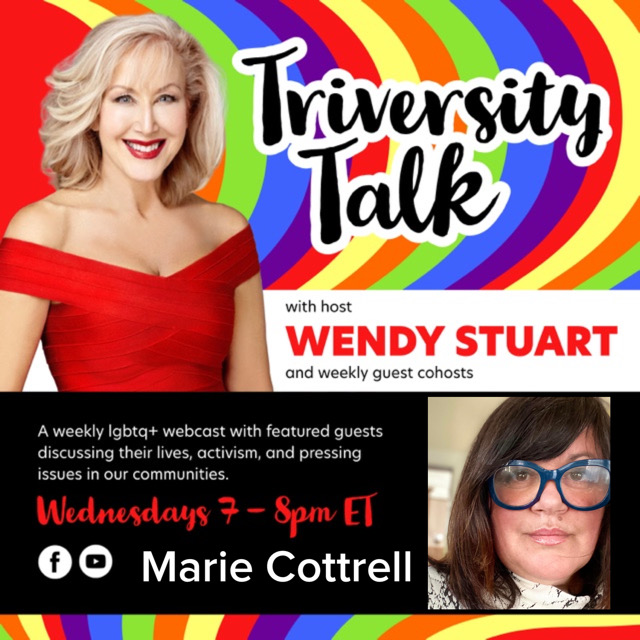Wendy Stuart Presents TriVersity Talk! Wednesday, 4/17/24 7 PM ET W/ Featured Guest Marie Cottrell