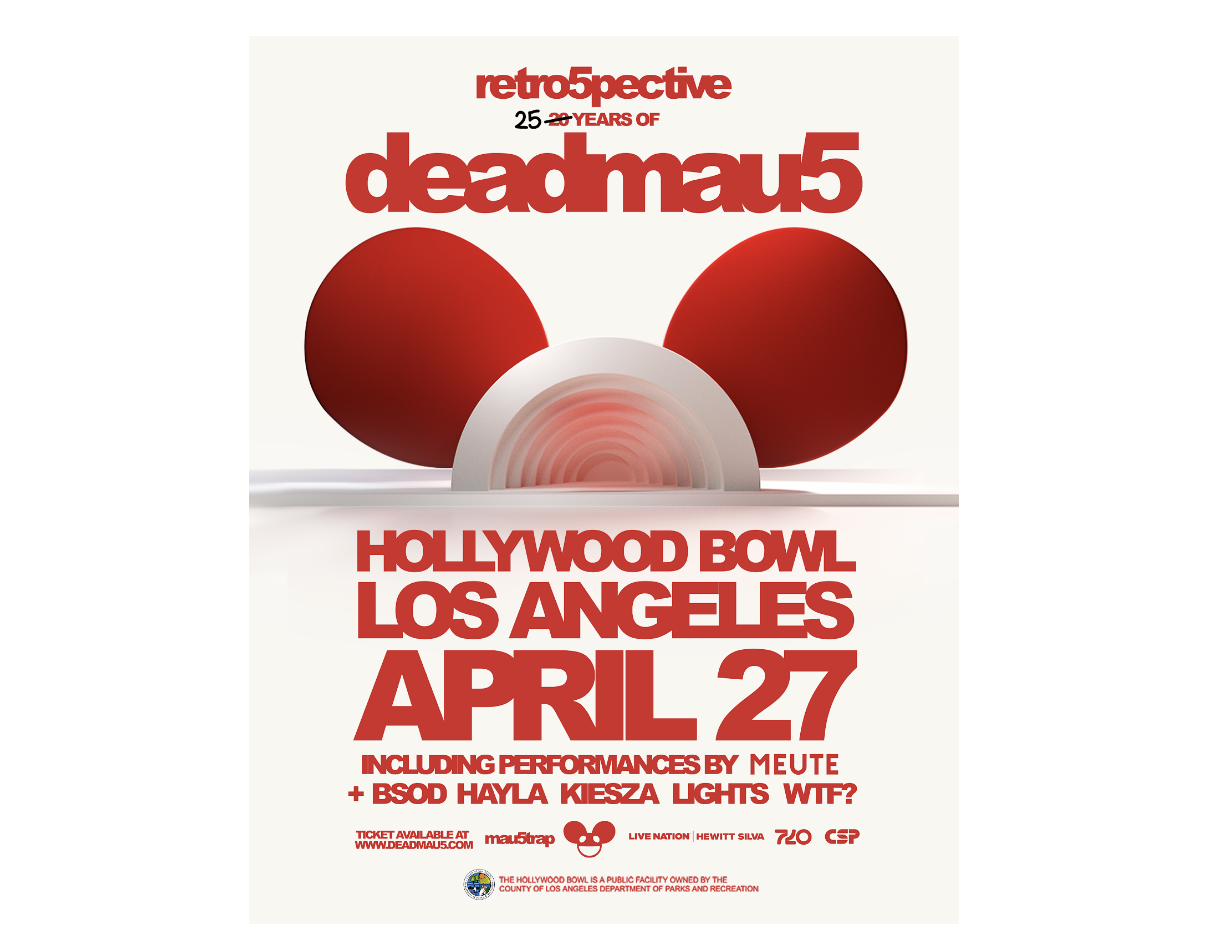'retro5pective: 25 Years Of deadmau5' at The Hollywood Bowl April 27 Announces Special Guests