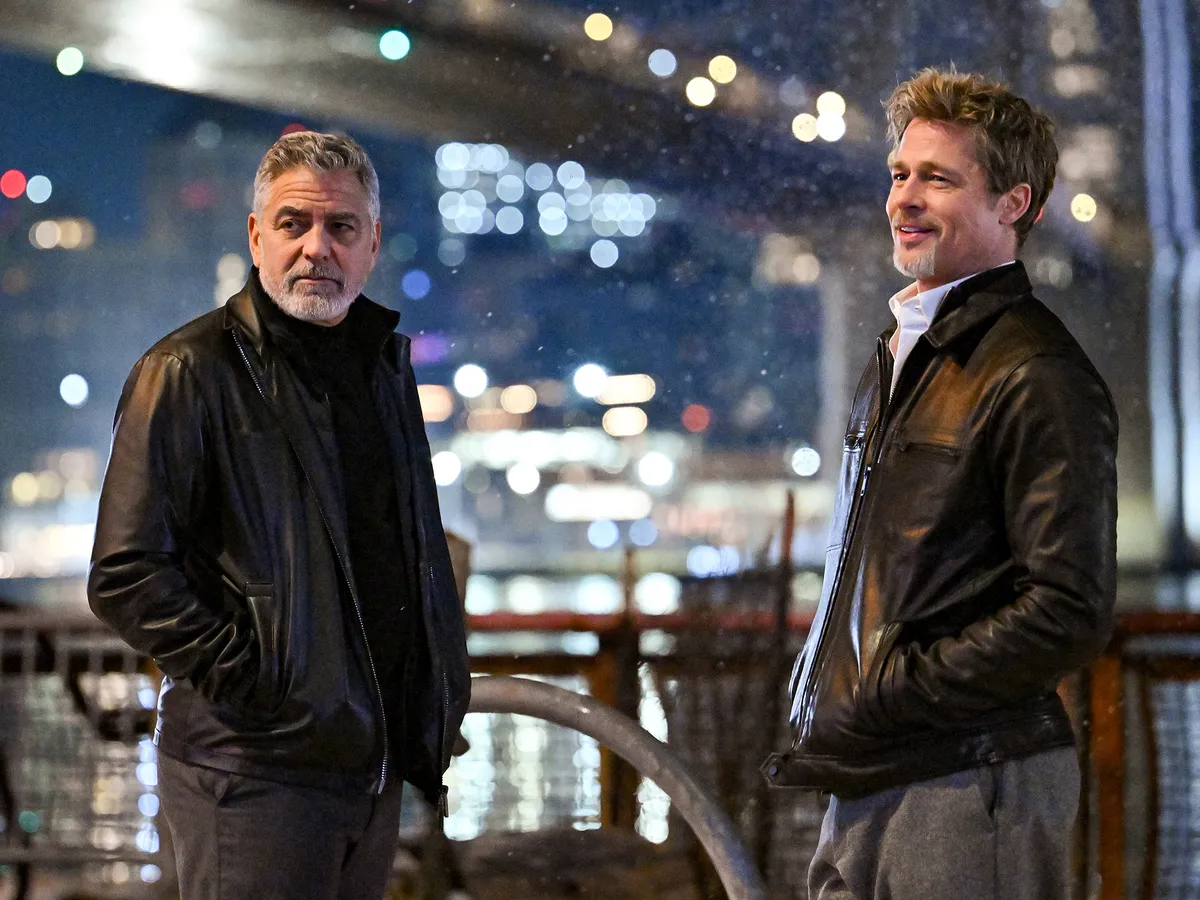 George Clooney and Brad Pitt reunite in "Wolfs" on Apple TV+