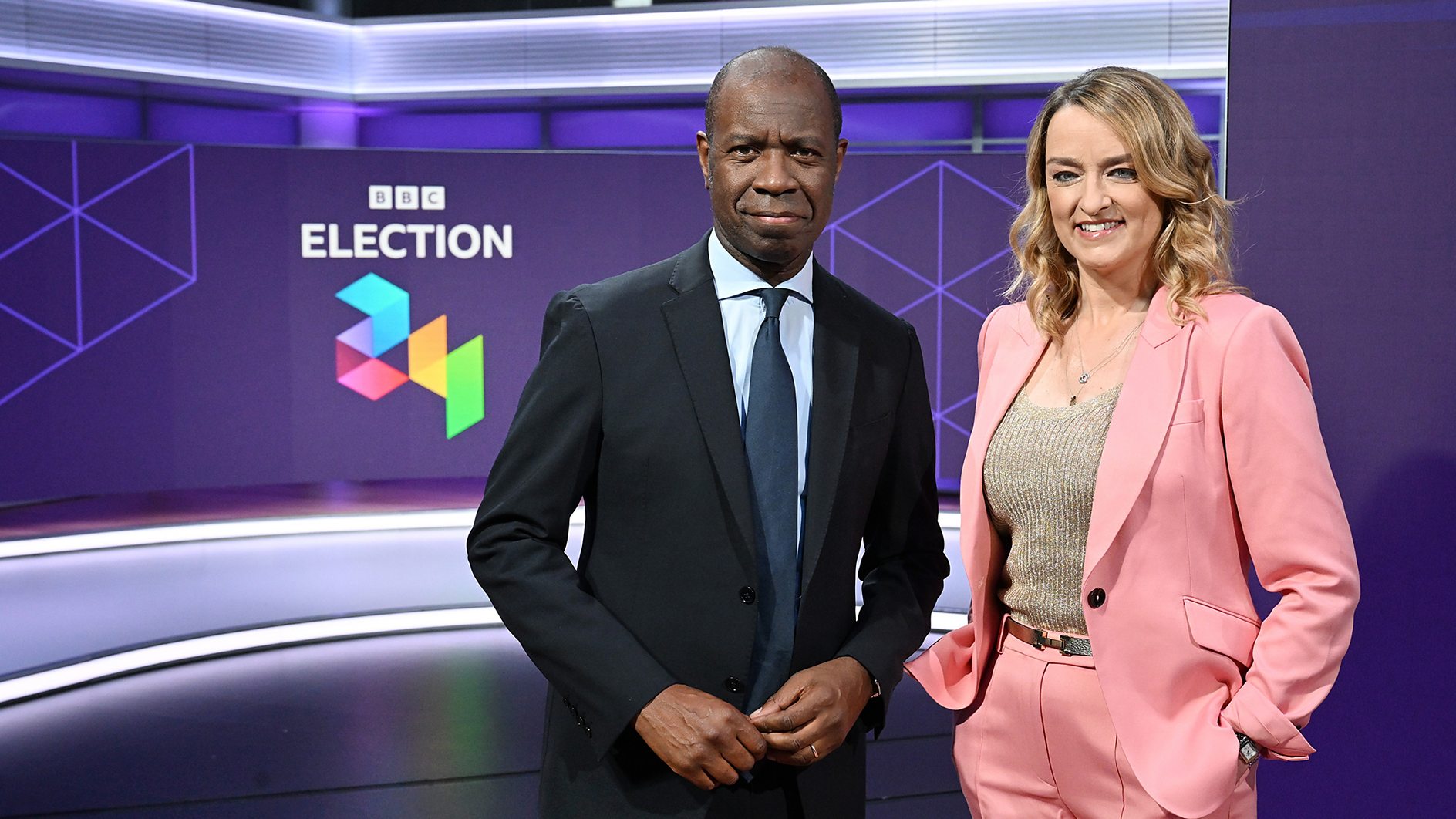 Laura Kuenssberg and Clive Myrie to host BBC network TV election night coverage