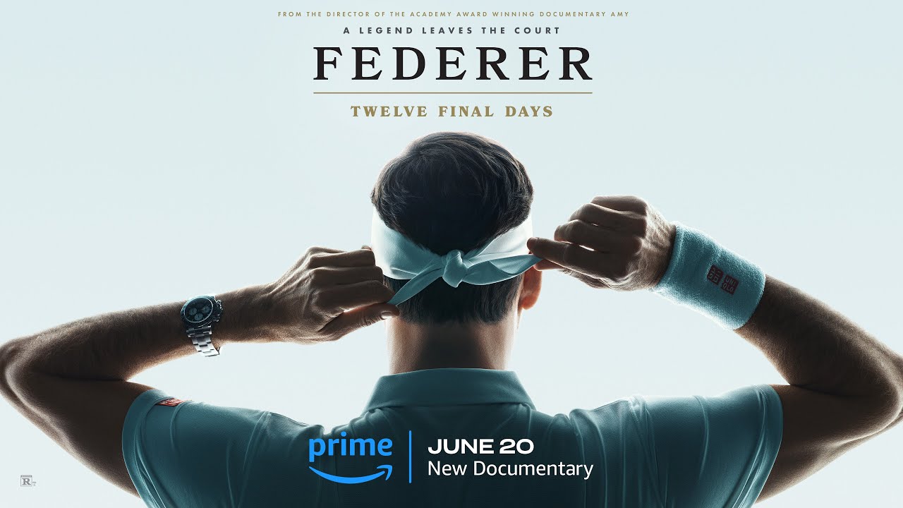 Prime Video Announces June 20 Premiere Date for "Federer: Twelve Final Days"