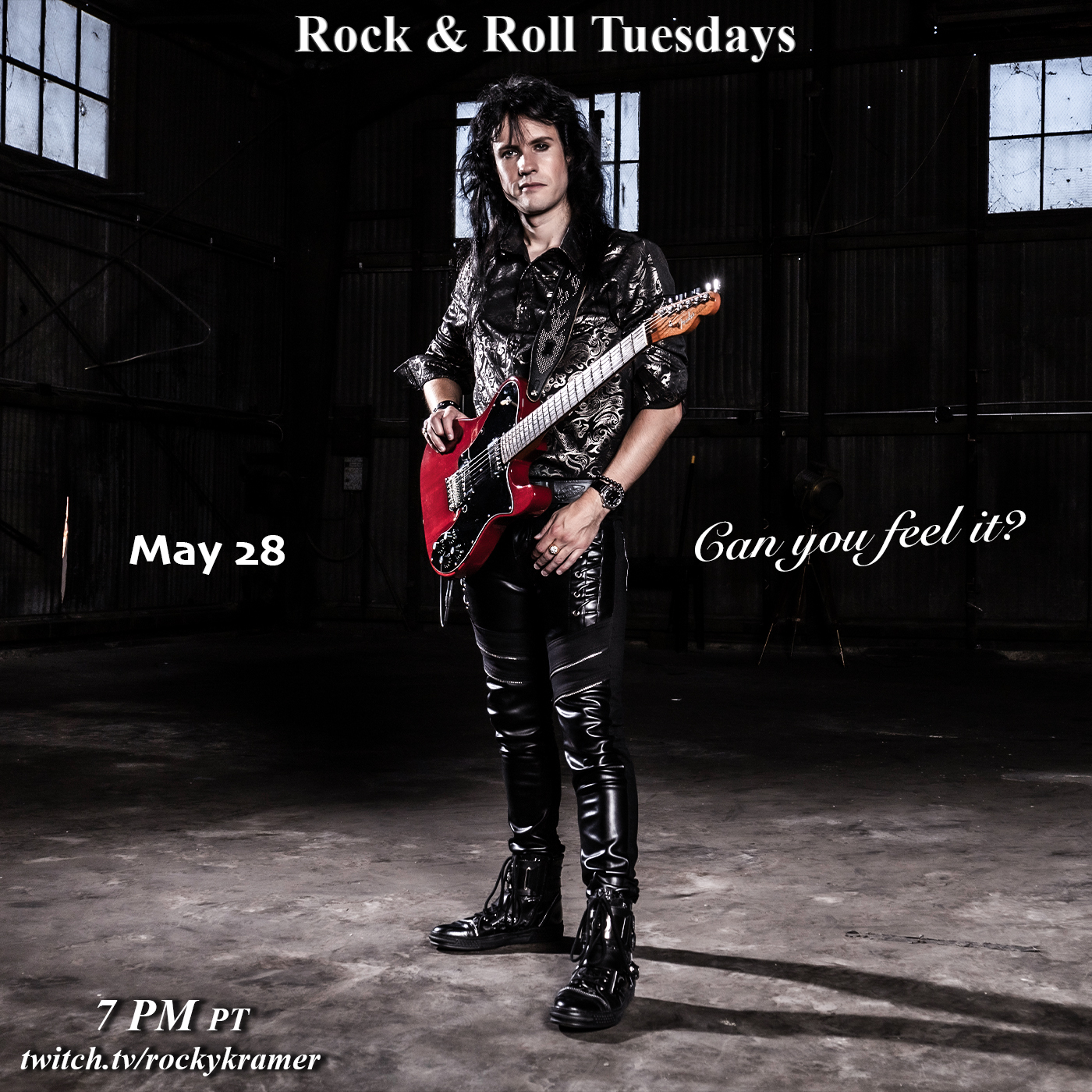Rocky Kramer’s Rock & Roll Tuesdays Presents “Can You Feel It” On 5/28/24, 7 PM PT on Twitch