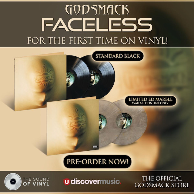 GODSMACK TO RELEASE FACELESS ON VINYL FOR FIRST TIME EVER