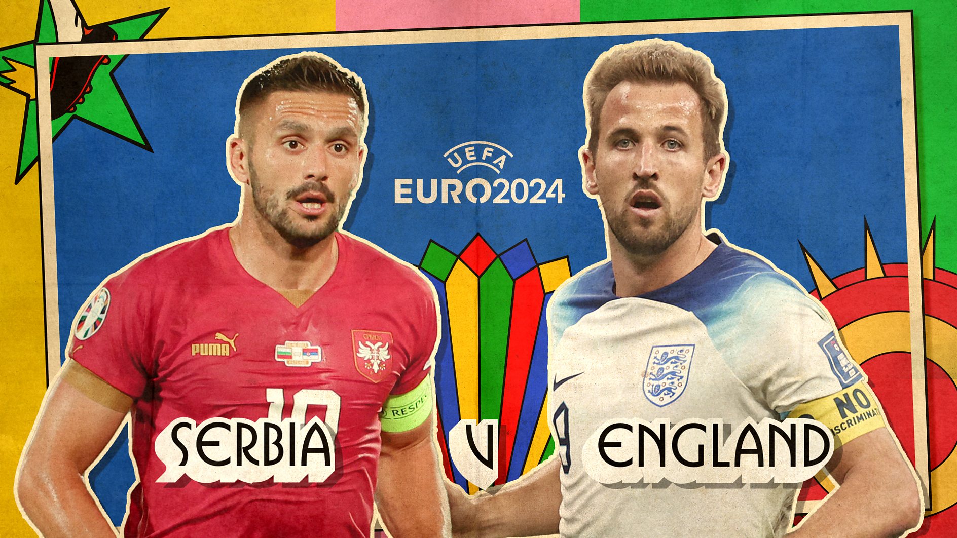 How to watch UEFA Euro 2024 Serbia v England live this evening  - June 16