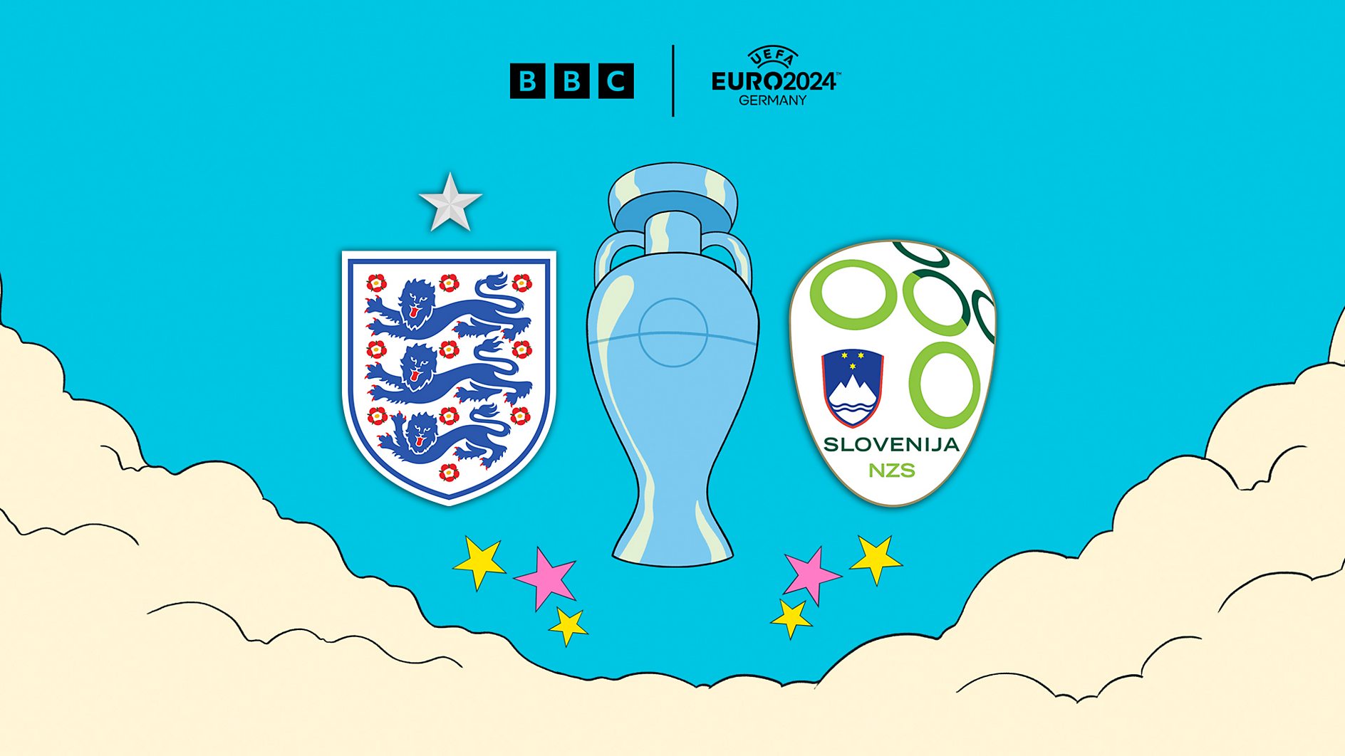 UEFA Euro 2024 England v Slovenia - How to follow live today across the BBC