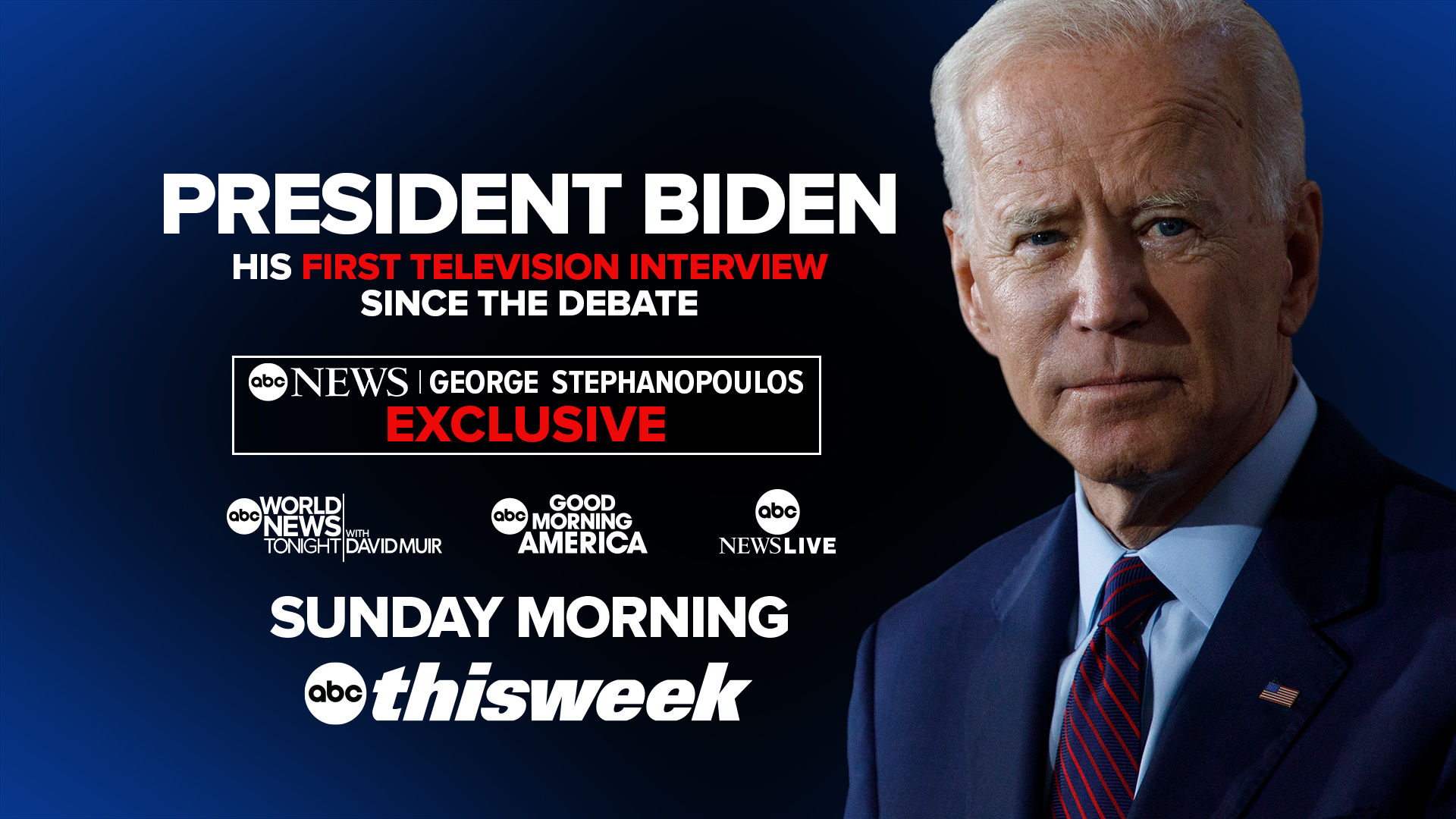 ABC News' George Stephanopoulos Has Exclusive Interview with President Joe Biden Since the Debate