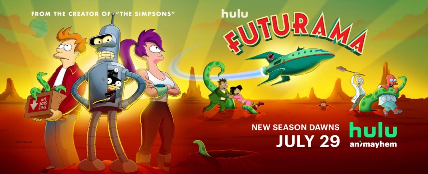 Hulu's "Futurama" Season 12 Guest Stars Announcement - new season starts July 29