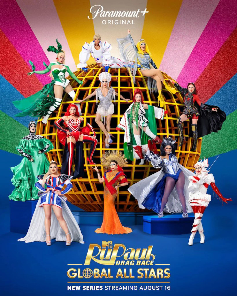 Paramount+ Announces New Original Series "RuPaul's Drag Race Global All Stars" Premieres August 16