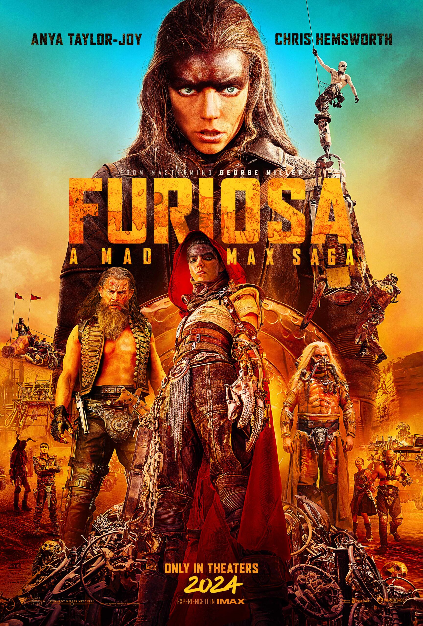 "Furiosa: A Mad Max Saga" starring Anya Taylor-Joy and Chris Hemsworth streams from August 16