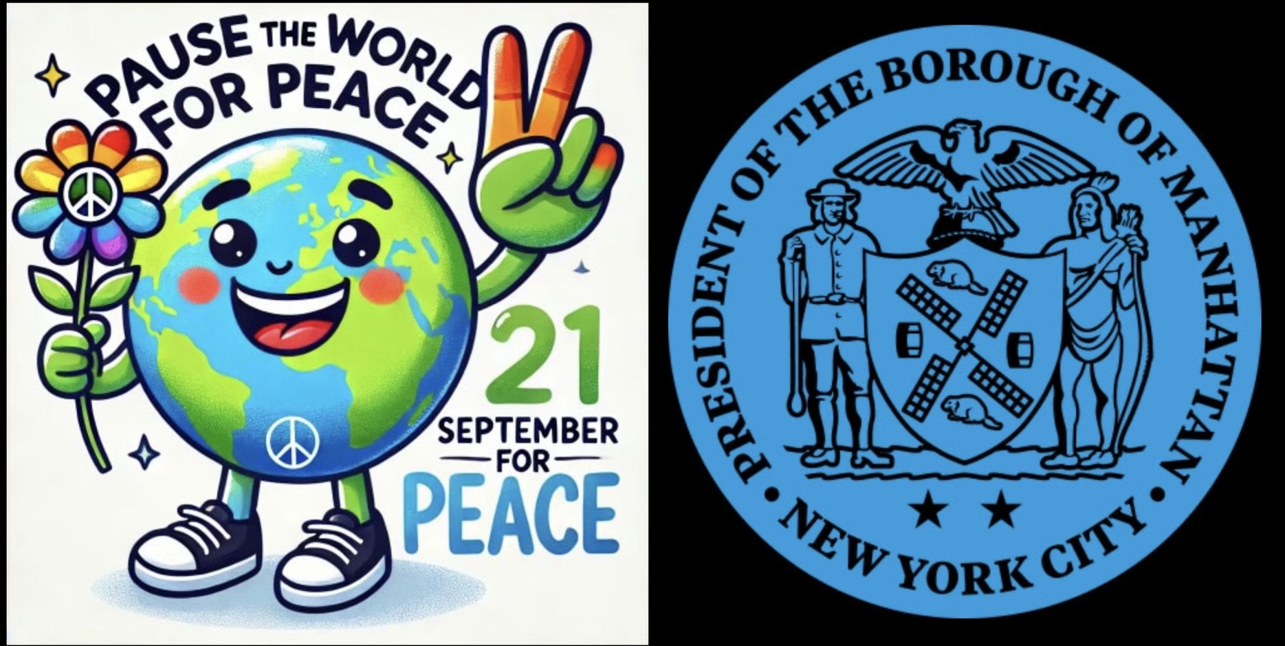 Pause the World for Peace at Noon Worldwide Celebrating the Int Day of Peace 9/21/24 & Times Square