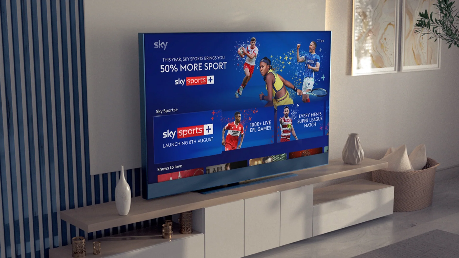 Sky Sports+ available to sports fans nationwide from 8 August, as EFL opening weekend kicks off