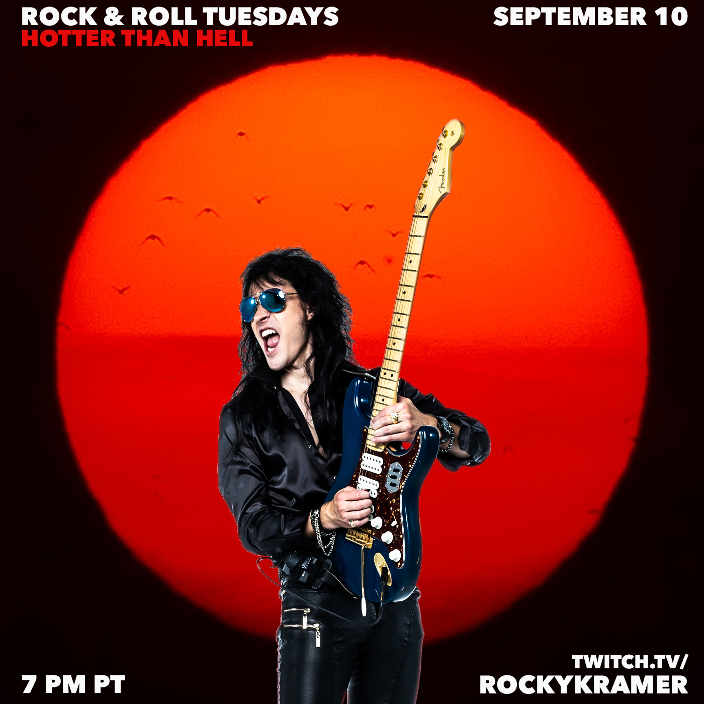 Rocky Kramer’s Rock & Roll Tuesdays Presents “Hotter Than Hell” On 9/10/24, 7 PM PT on Twitch