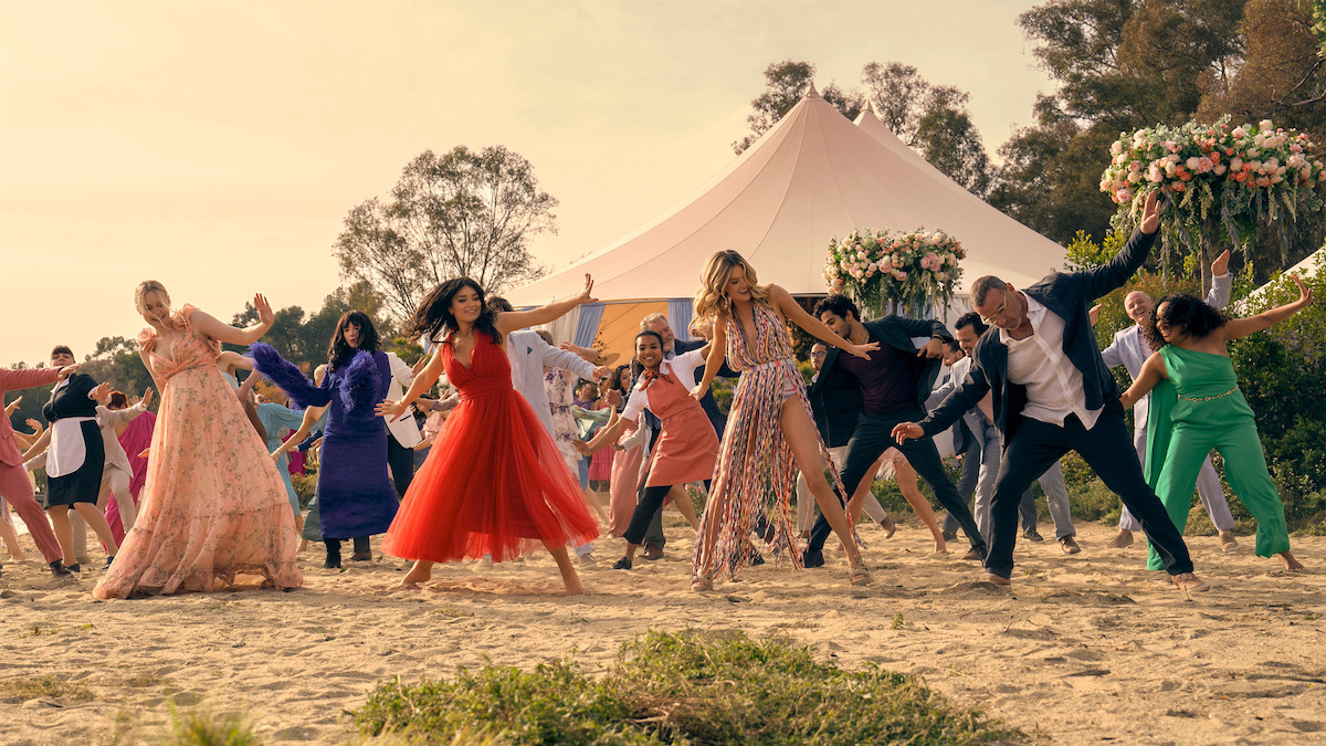 Why is the Cast dancing to Meghan Trainor’s “Criminals" in The Perfect Couple opening credits ?