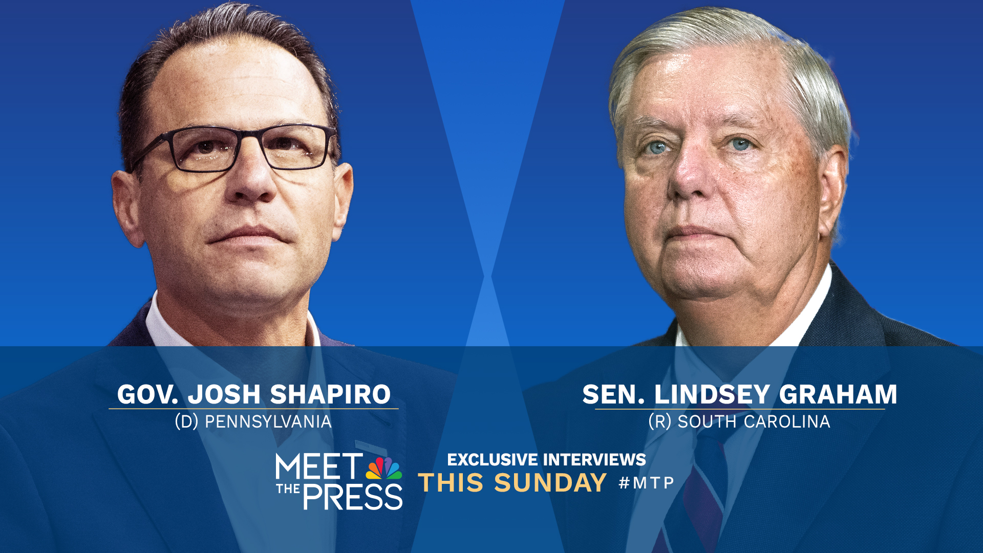 Exclusive Interviews with Sen. Lindsey Graham and Gov. Josh Shapiro This Sunday on “Meet the Press with Kristen Welker”