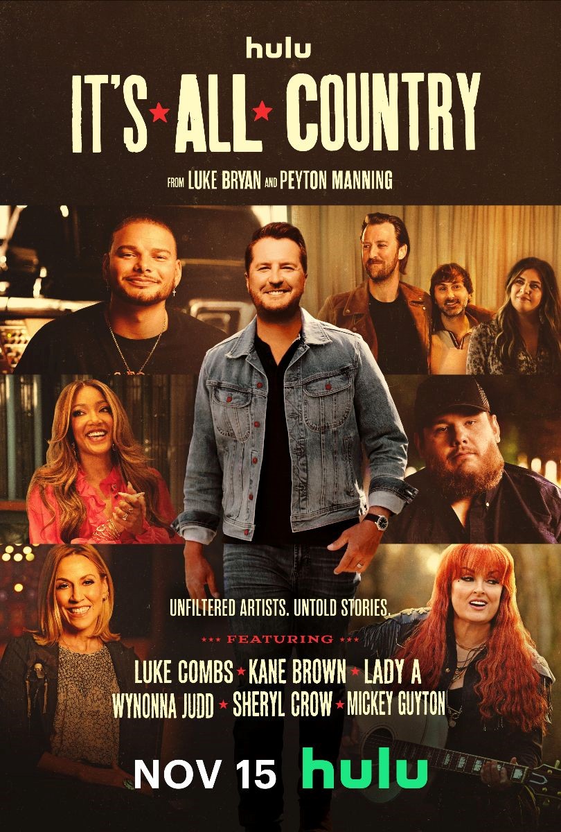 Hulu releases the official trailer and key art for Luke Bryan's "It's All Country"