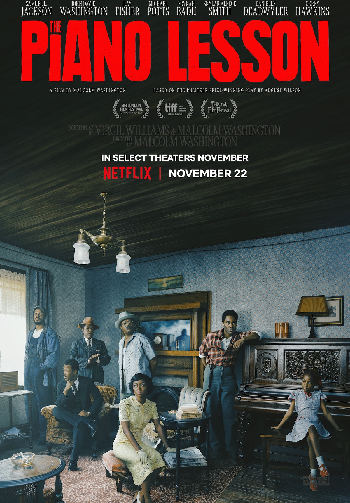 Netflix release the second trailer for The Piano Lesson - stream from November 22